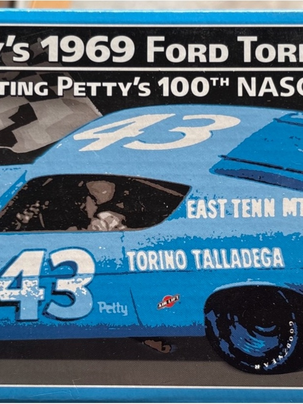 Richard Petty No. 43 Blue Race Car Artwork